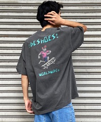 【マトメガイ対象】DC ディーシー DST242006 メンズ 半袖 Tシャツ スカル ドロップショルダー ワイドフィット
