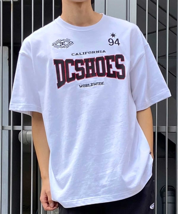 DC ディーシー DST242012 メンズ 半袖 Tシャツ 刺繍ロゴ ドロップショルダー