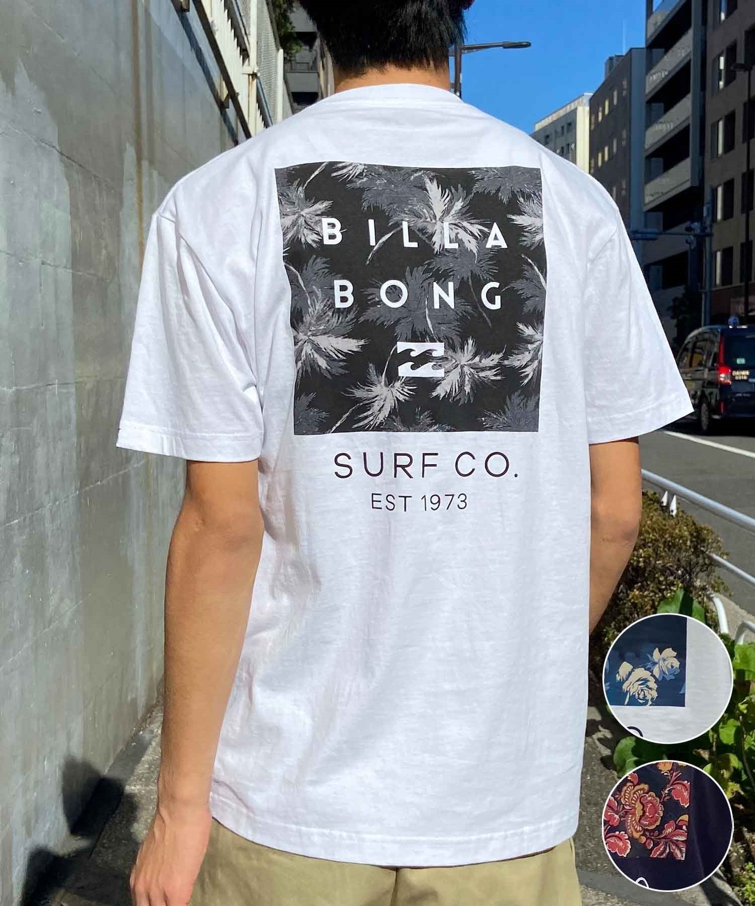 BILLABONG ビラボン BACK SQUARE Tシャツ 半袖 メンズ バックプリント BE011-203(WHT-M)