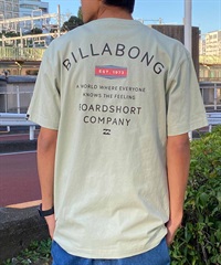 BILLABONG ビラボン PEAK Tシャツ 半袖 メンズ バックプリント クルーネック BE011-205(SAG-S)