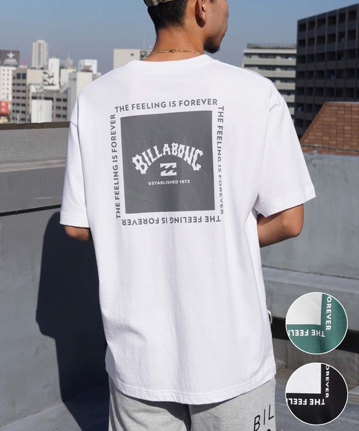 BILLABONG ビラボン ARCH SQUARE Tシャツ 半袖 メンズ バックプリント BE011-209(BLA-M)