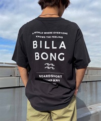 【マトメガイ対象】BILLABONG ビラボン DECAF Tシャツ 半袖 メンズ バックプリント BE011-213(BLK-S)