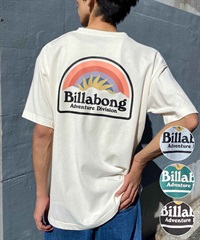 【マトメガイ対象】BILLABONG ビラボン SUN UP メンズ Tシャツ 半袖 バックプリント 速乾 UVケア BE011-219(WHT-M)