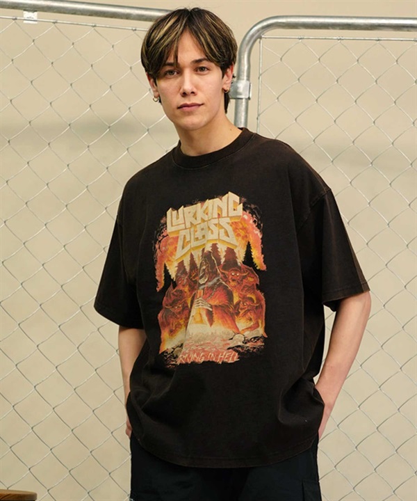LURKING CLASS ラーキングクラス ST24STM19 半袖 Tシャツ フロント プリント オーバーサイズ