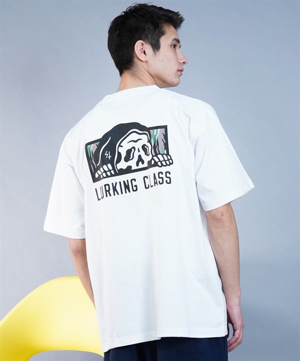 【マトメガイ対象】【 ムラサキスポーツ限定】LURKING CLASS ラーキングクラス メンズ 半袖 Tシャツ バックプリント カモ柄 ST24STM14
