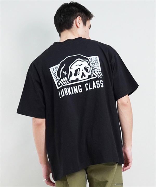 【 ムラサキスポーツ限定】LURKING CLASS ラーキングクラス メンズ 半袖 Tシャツ バックプリント レオパード柄 ST24STM15