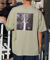 【ムラサキスポーツ限定】columbia コロンビア メンズ オーバーサイズ Tシャツ 半袖T UVケア バックプリント PM4502(349-M)