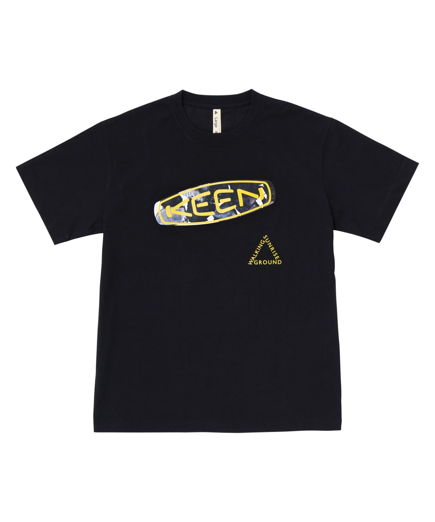 【マトメガイ対象】KEEN/キーン OC/RP KEEN LOGO TEE NIGHT メンズ Tシャツ 半袖 1028273(BLACK-S)