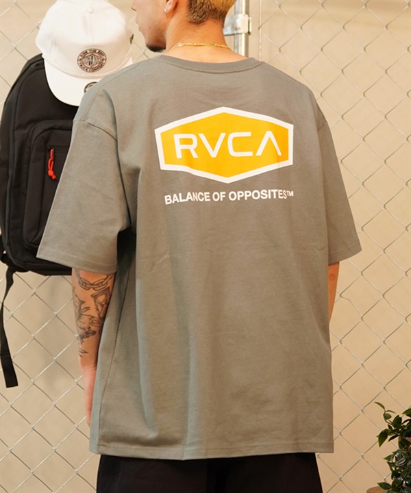 【クーポン対象】RVCA ルーカ HEX BOX TEE メンズ 半袖 Tシャツ バックプリント ロゴ オーバーサイズ BE041-225