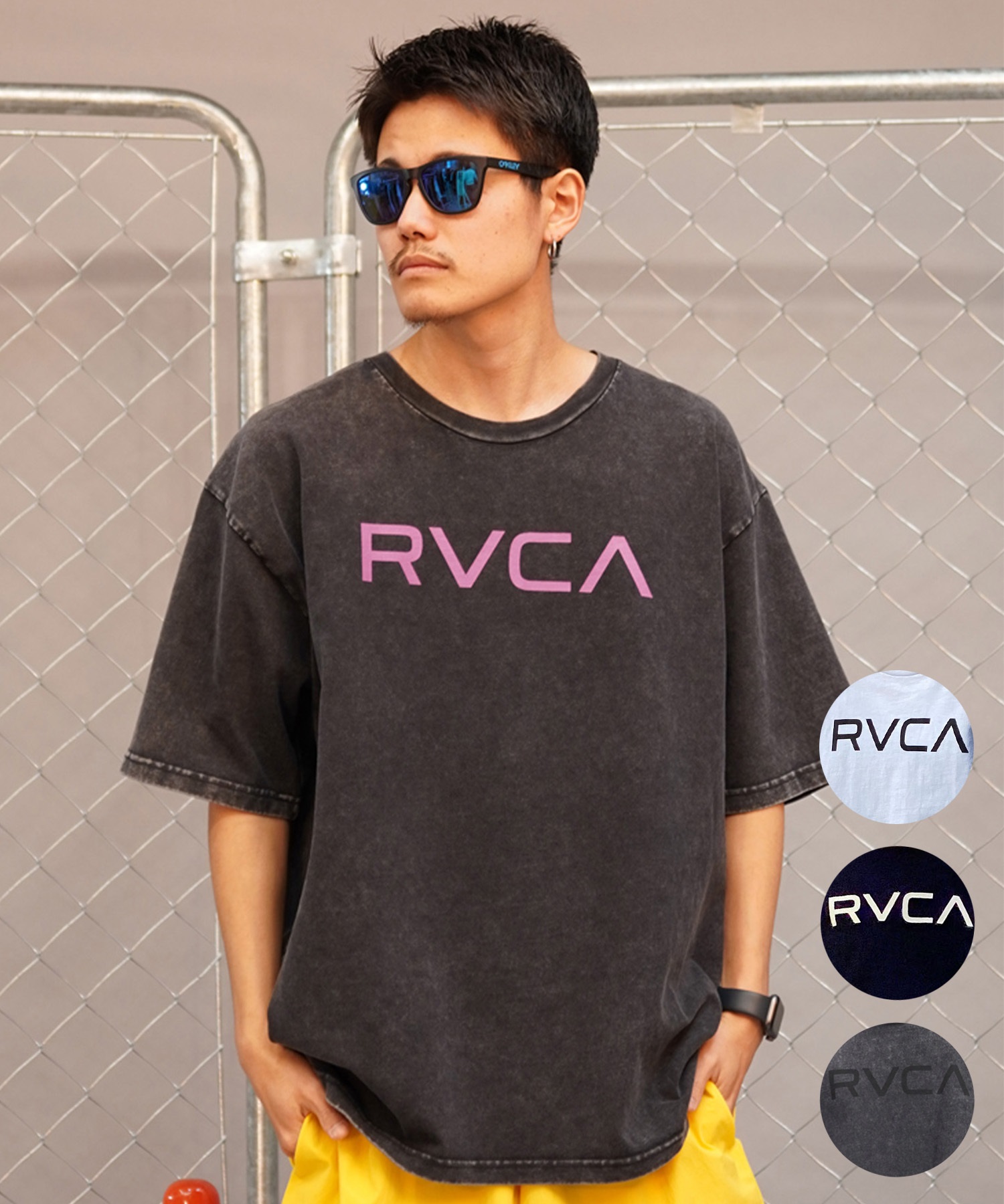 【クーポン対象】RVCA ルーカ BIG RVCA TEE メンズ 半袖 Tシャツ ロゴ シンプル オーバーサイズ BE041-226(KVCB-S)