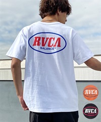 【クーポン対象】RVCA ルーカ メンズ 半袖 Tシャツ バックプリント コットン クルーネック BE041-233(WHT-S)