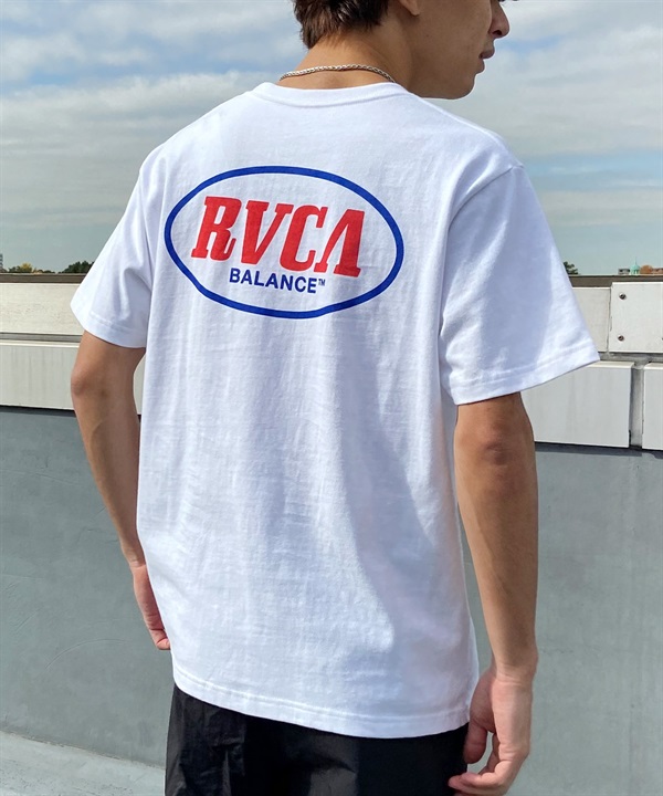 【マトメガイ対象】RVCA ルーカ メンズ 半袖 Tシャツ バックプリント コットン クルーネック BE041-233