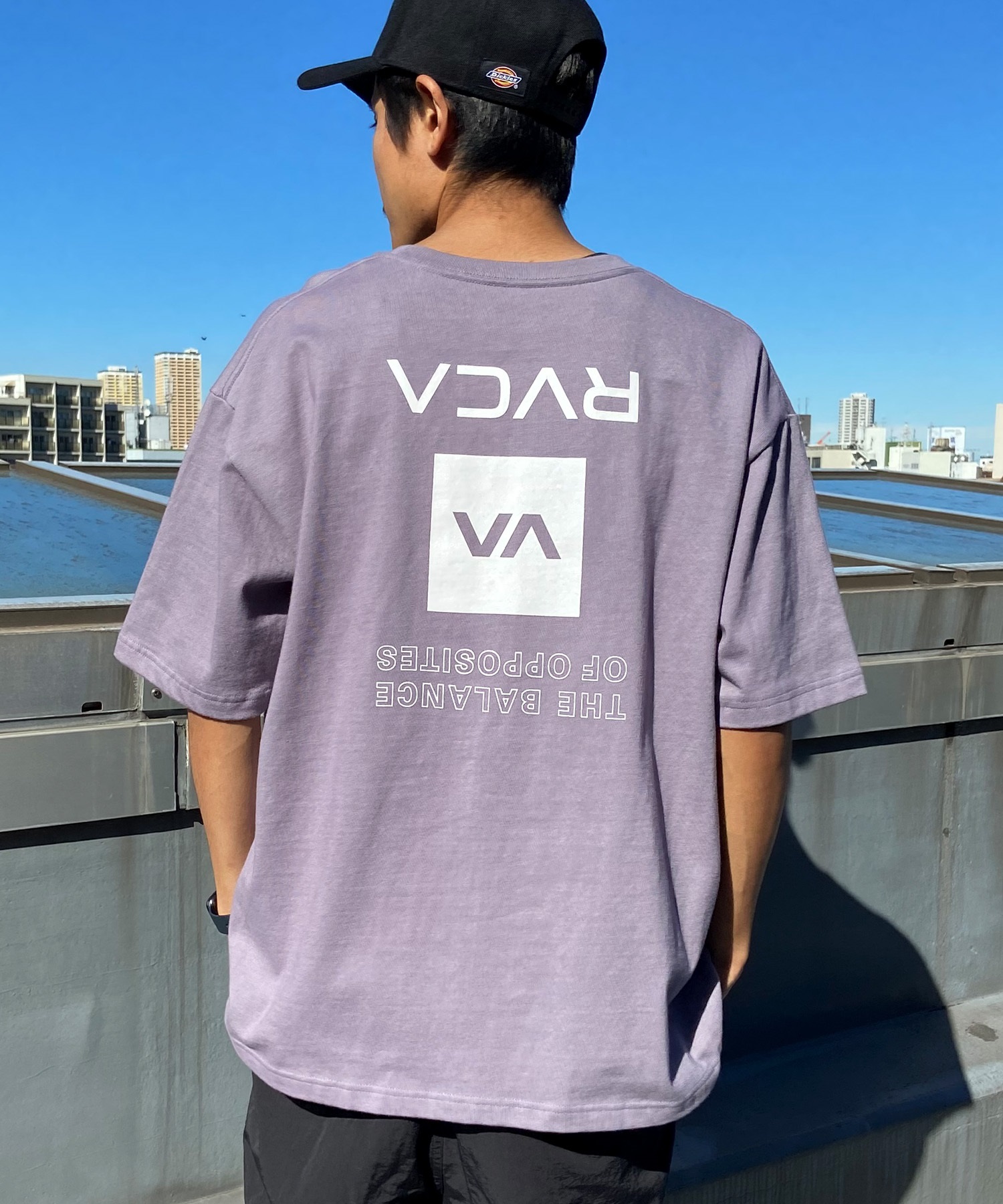 RVCA ルーカ UP STATE TEE メンズ 半袖 Tシャツ オーバーサイズ ボックスロゴ バックプリントT BE041-234(SLW0-S)