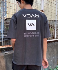 RVCA ルーカ UP STATE TEE メンズ 半袖 Tシャツ オーバーサイズ ボックスロゴ バックプリントT BE041-234(PTK-S)