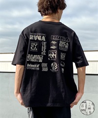 【クーポン対象】RVCA ルーカ メンズ 半袖 Tシャツ バックプリント ロゴ オーバーサイズ BE041-238(BLK-S)