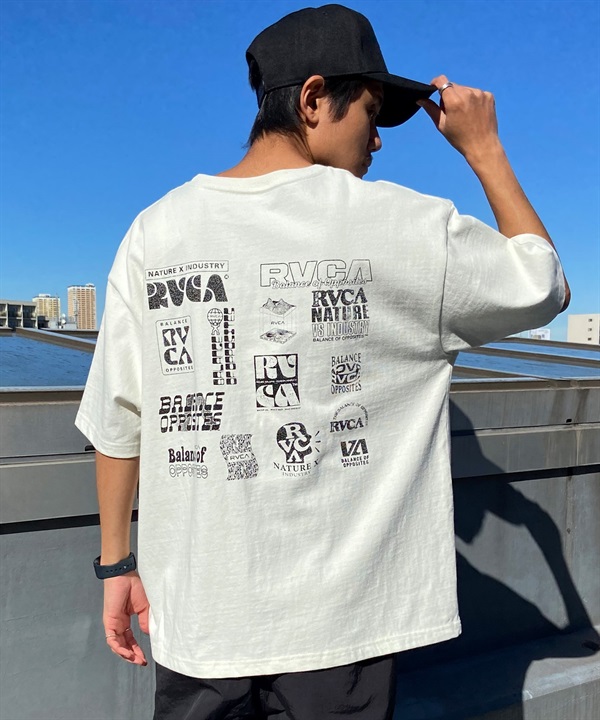 【マトメガイ対象】RVCA ルーカ メンズ 半袖 Tシャツ バックプリント ロゴ オーバーサイズ BE041-238