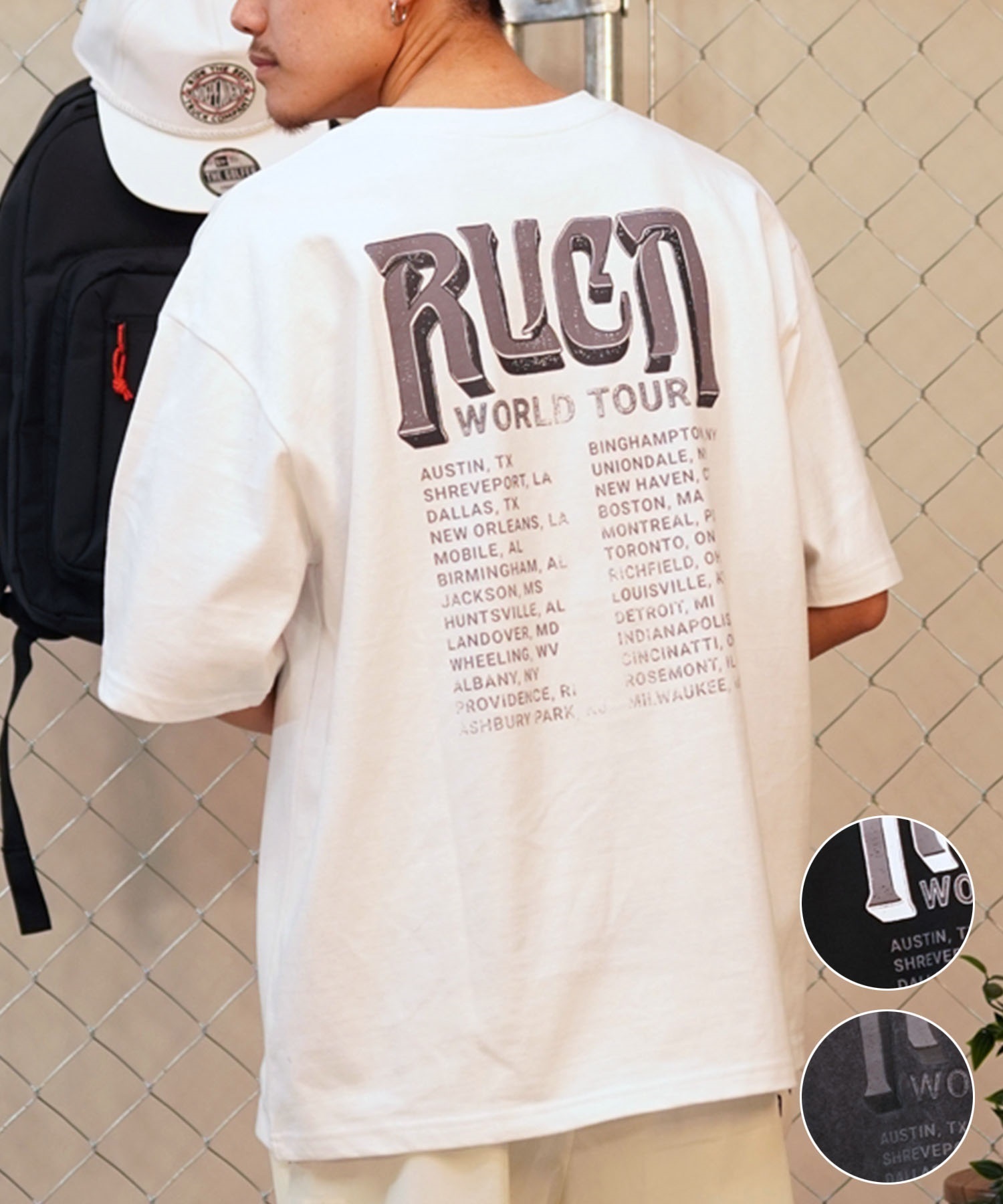 【マトメガイ対象】【ムラサキスポーツ限定】RVCA ルーカ RVCA TOUR TEE メンズ 半袖 Tシャツ バックプリント BE041-P23(KVC0-S)