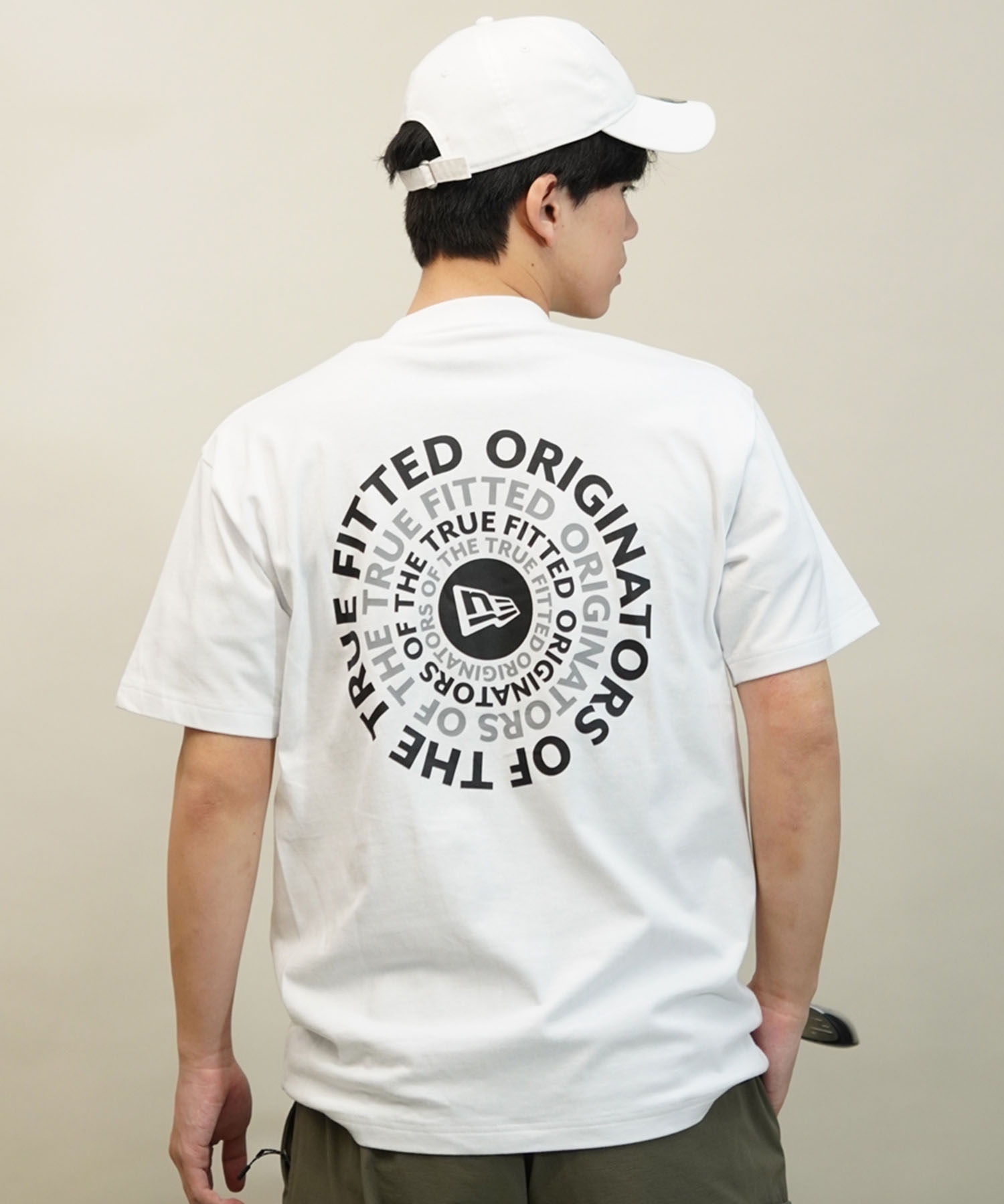 NEW ERA ニューエラ SS CT TEE CIRCLE OOTTF メンズ Tシャツ 半袖 定番 ロゴ バックプリント 14121902(WHI-M)