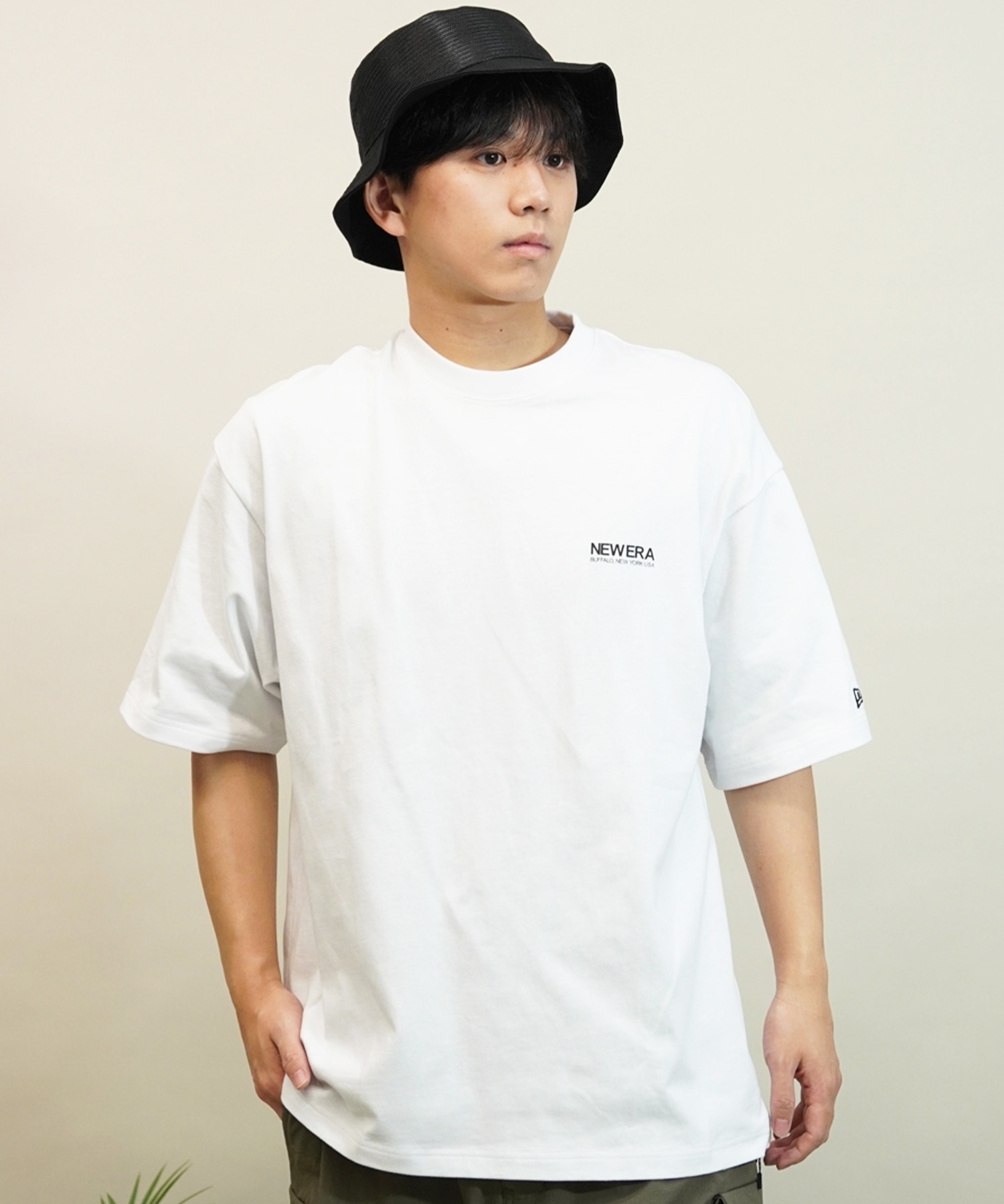 NEW ERA ニューエラ メンズ 半袖 Tシャツ バックプリント ブランドロゴ