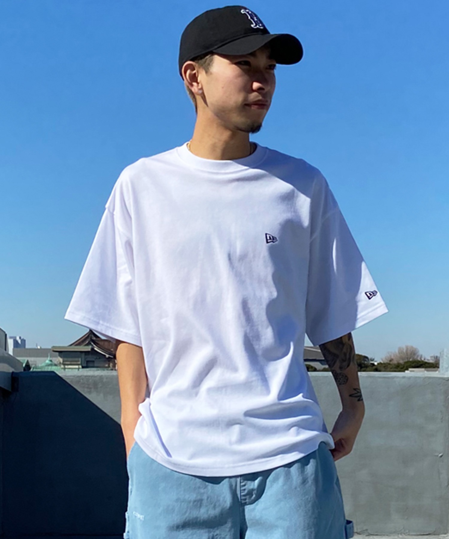 半袖Tシャツ★ニューエラ★BROKEN スケートボード VANILLA ICE 半袖 テック Tシャツ NEW ERA サンダーロゴ バスケットボール