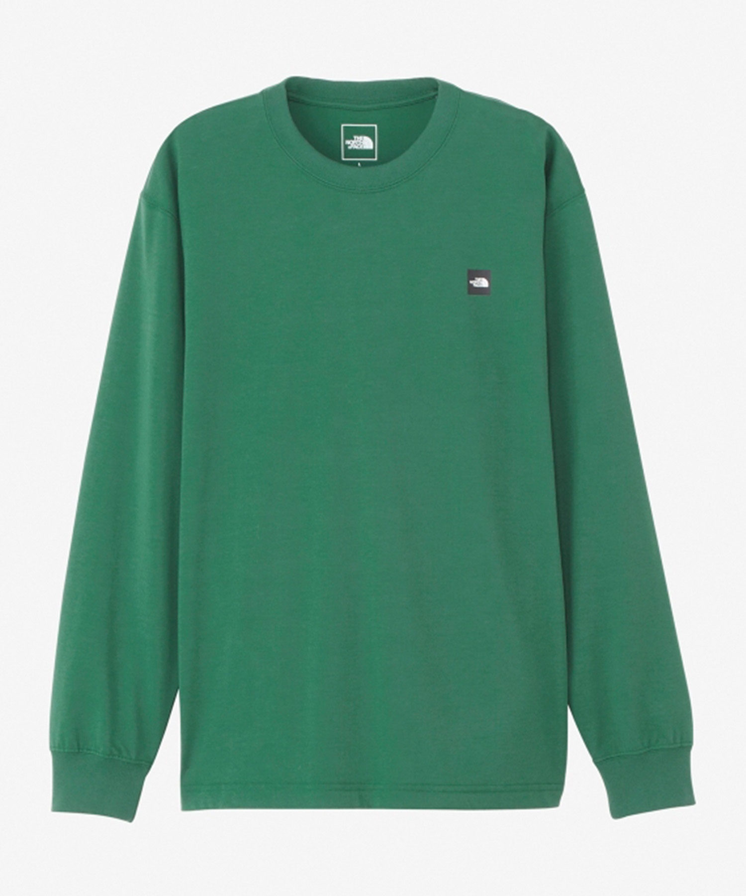 THE NORTH FACE ザ・ノース・フェイス メンズ ロングスリーブスモールボックスロゴティー 長袖 Tシャツ ロンT TNFグリーン NT32441 TG(TG-M)