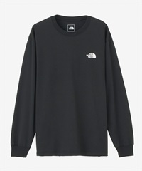 THE NORTH FACE ザ・ノース・フェイス メンズ ロングスリーブバックスクエアロゴティー 長袖 Tシャツ ロンT ブラック NT32442 K(K-M)