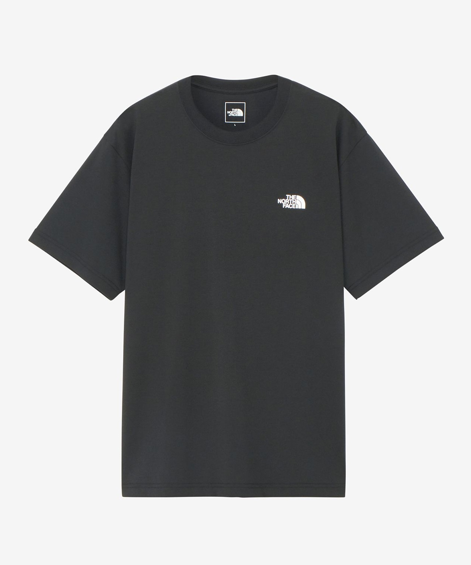 THE NORTH FACE ザ・ノース・フェイス メンズ Tシャツ 半袖 スクエアロゴ バックプリント 速乾 NT32447 K(K-S)