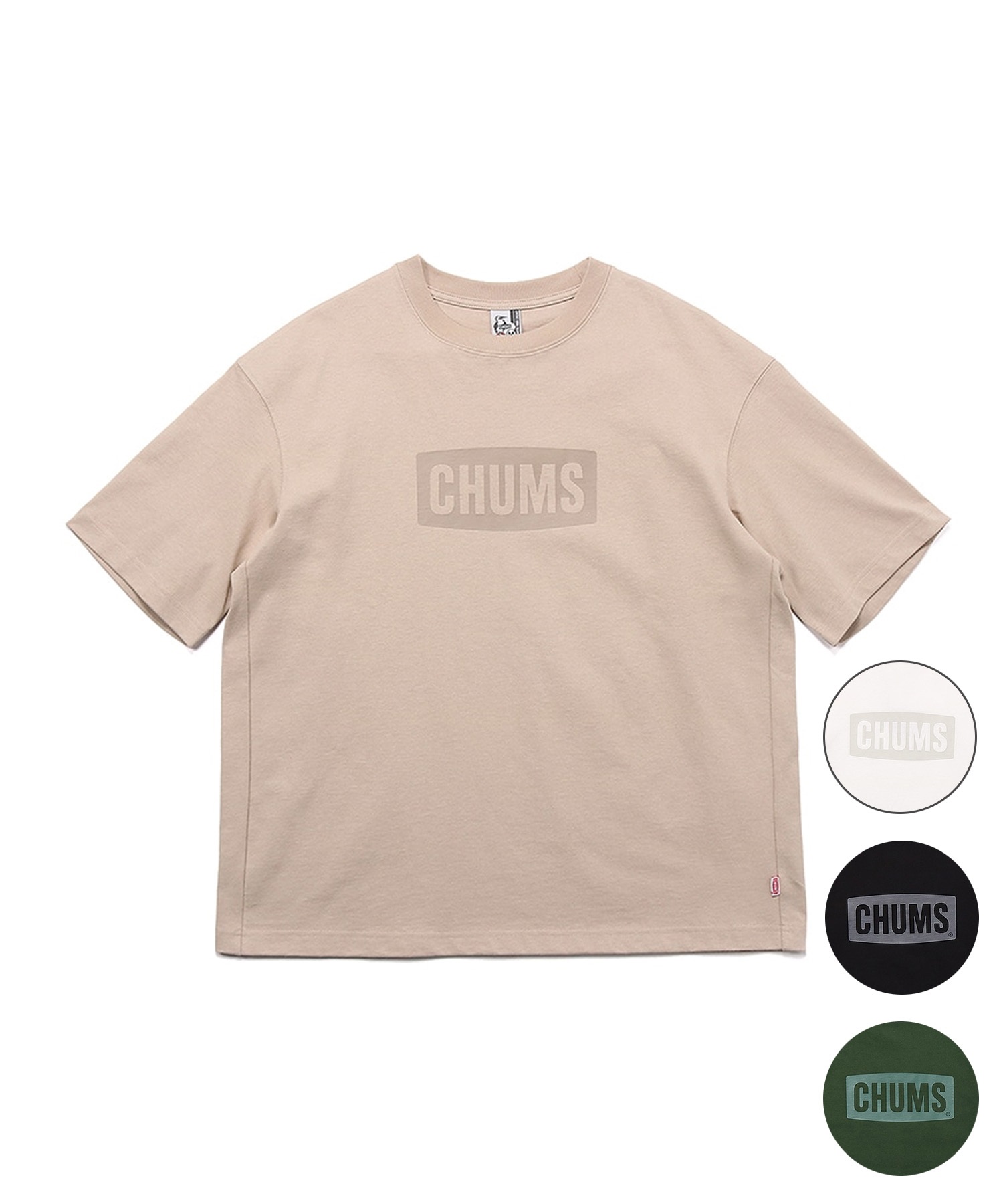 チャム様 CHUMS チャムス 半袖 Tシャツ ロゴプリント メンズ M ホワイト 24090301