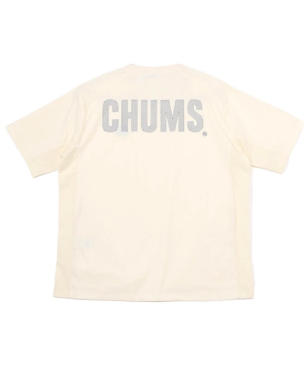 CHUMS チャムス メンズ 半袖 Tシャツ 半袖TEE ボックスシルエット ストレッチ セットアップ対応 CH01-2344