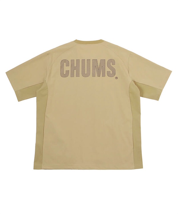 CHUMS チャムス メンズ 半袖 Tシャツ 半袖TEE ボックスシルエット ストレッチ セットアップ対応 CH01-2344