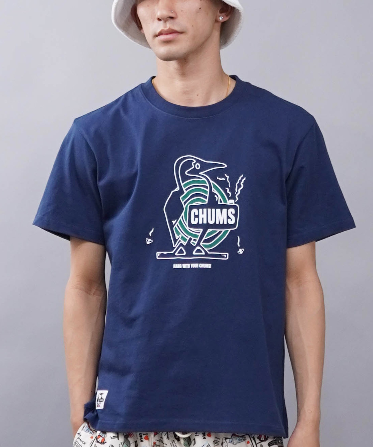 CHUMS/チャムス Anti-Bug Booby Mosquito Coil Holder T アンチバグ Ｔシャツ クルーネック CH01-2379(N001-M)