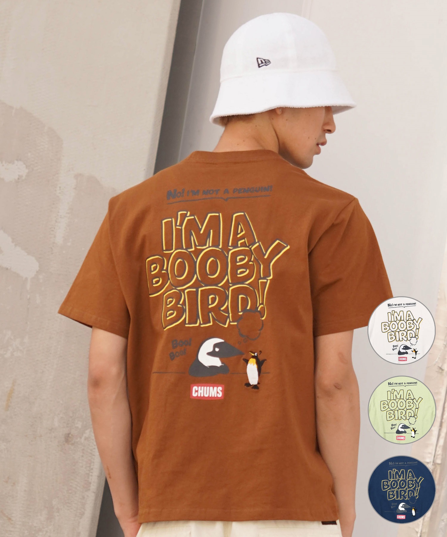 CHUMS/チャムス Anti-Bug I'm A Booby Bird! T-Shirt アンチバグ　アイム　ア　ブービーバード　Ｔシャツ クルーネック CH01-2383(M076-M)