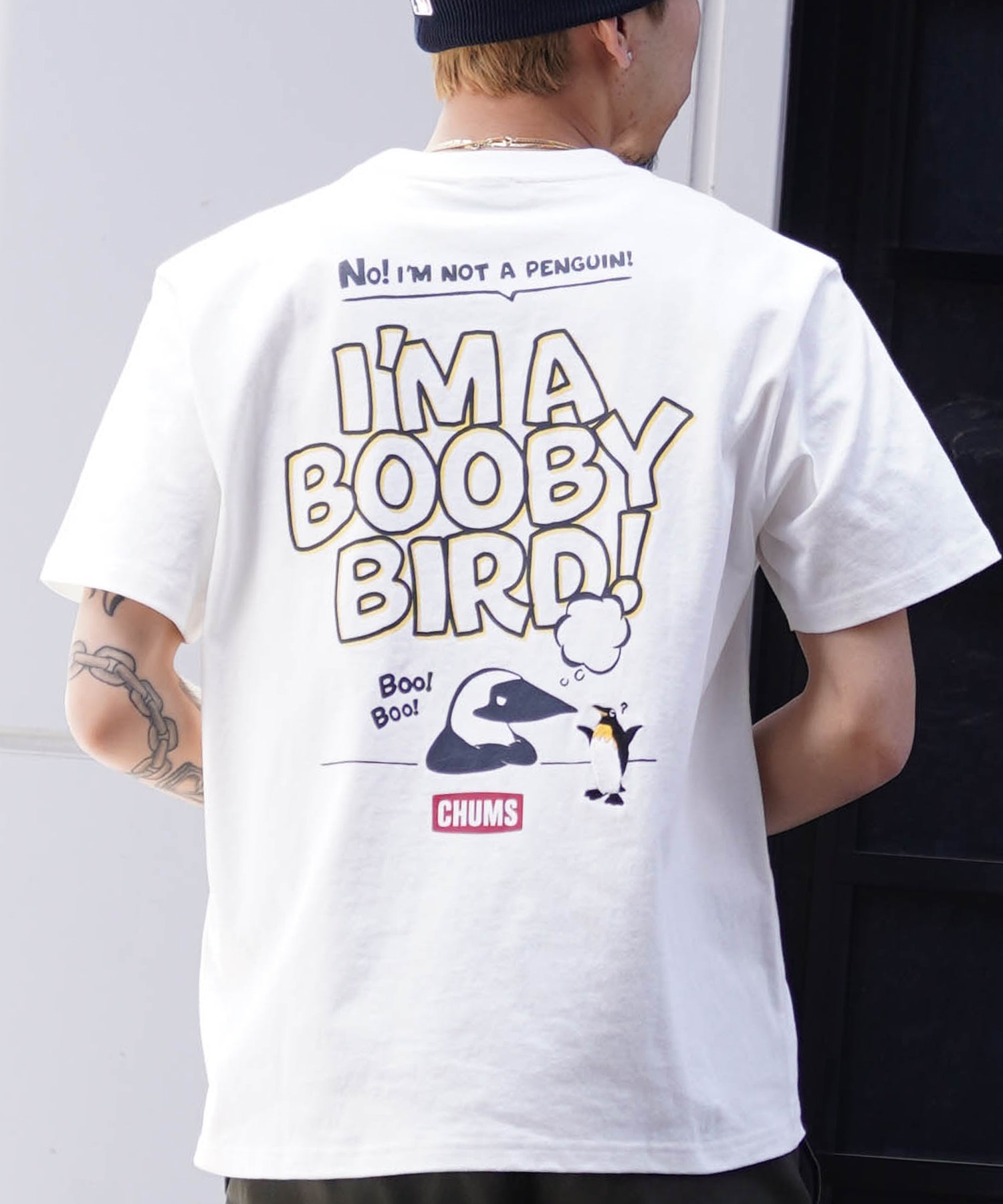 CHUMS/チャムス Anti-Bug I'm A Booby Bird! T-Shirt アンチバグ　アイム　ア　ブービーバード　Ｔシャツ クルーネック CH01-2383(W001-M)