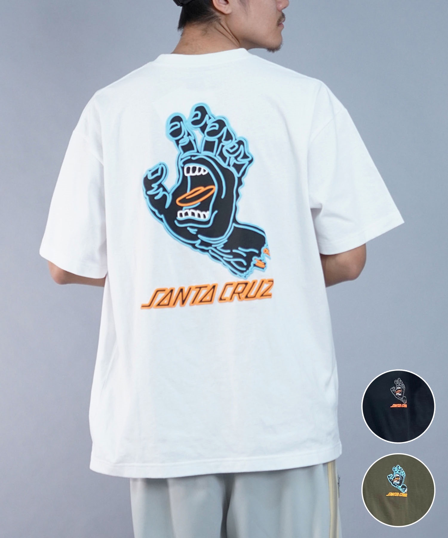 【マトメガイ対象】【ムラサキスポーツ限定】 SANTACRUZ サンタクルーズ メンズ 半袖 Tシャツ バックプリント ボックスシルエット 502241408