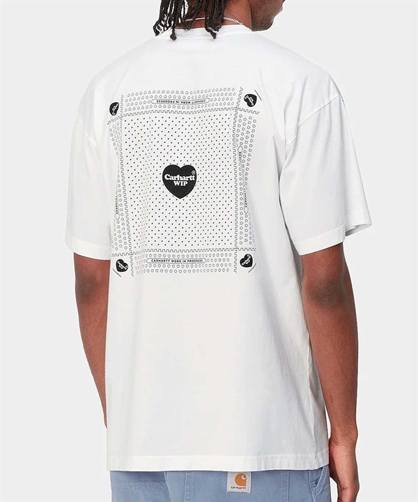 Carhartt WIP カーハートダブリューアイピー S S HEART BANDANA T-SHIRT メンズ 半袖Ｔシャツ I033116 WTBK