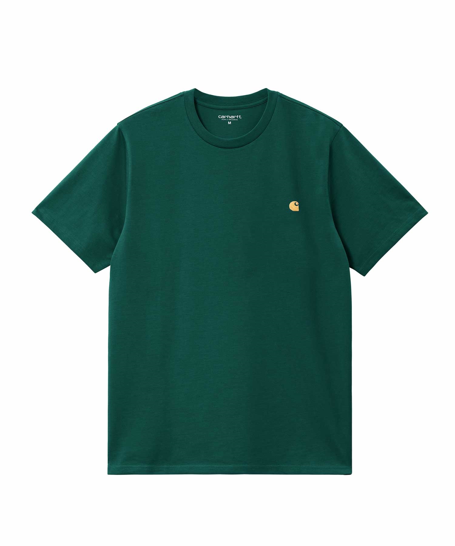 Carhartt カーハート S S CHASE T-SHIRT ルーズシルエット メンズ 半袖 Tシャツ I026391 GRGD(GR/GD-M)