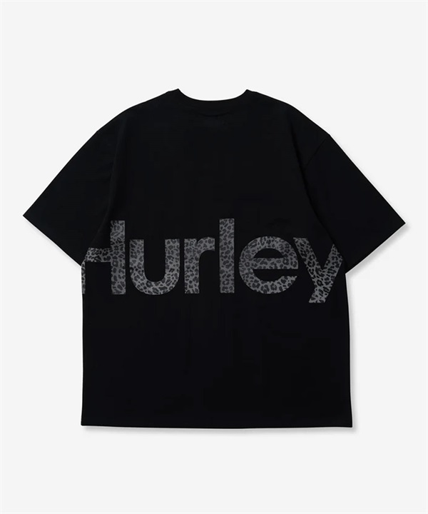 【マトメガイ対象】Hurley ハーレー メンズ 半袖 Tシャツ オーバーサイズ レオパード柄 ビッグロゴ バックプリント MSS2411023