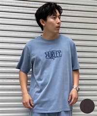 【マトメガイ対象】Hurley ハーレー メンズ 半袖 Tシャツ ピグメント染 ロゴ刺繍 シンプル セットアップ対応 MSS2411016