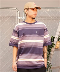 Hurley ハーレー メンズ 半袖 Tシャツ オーバーサイズ ボーダー柄  MSS2411019