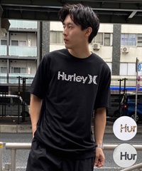 Hurley ハーレー メンズ 半袖 Tシャツ レオパード柄 ロゴ MSS2411033(BLK-M)