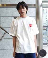 【マトメガイ対象】THRASHER スラッシャー メンズ 半袖 Tシャツ バーニングハートロゴ ワンポイント THM-24SPSST21 ムラサキスポーツ限定