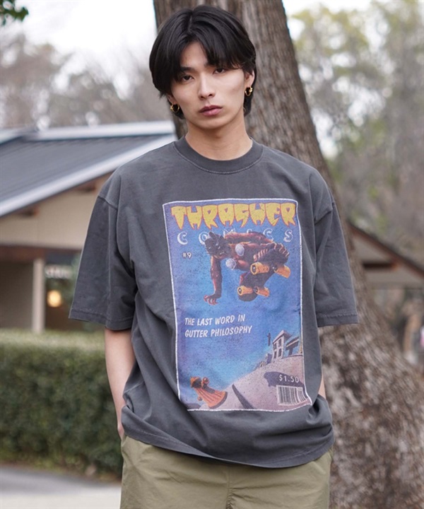 THRASHER スラッシャー メンズ レディース Tシャツ COMICS COVERプリント ムラサキスポーツ別注 THMS-24SPCOMICT