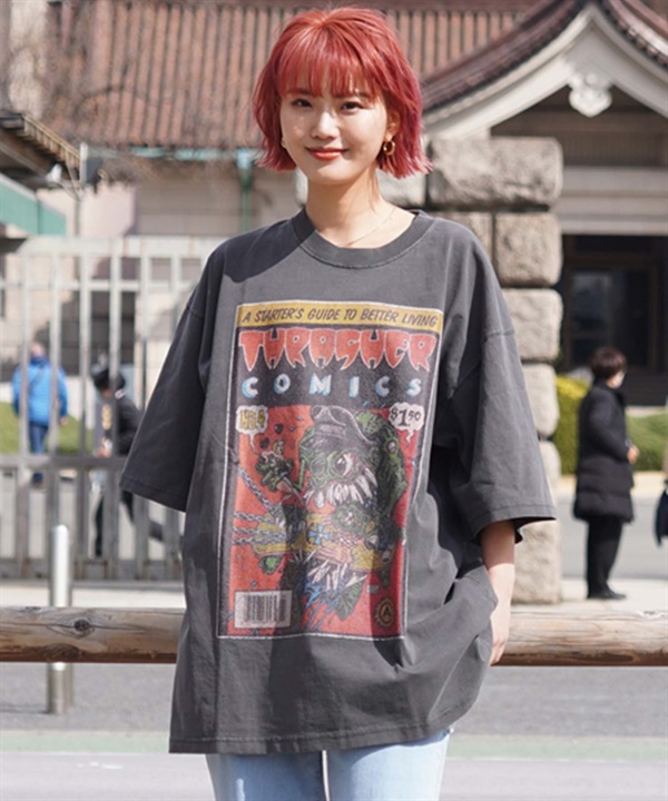 THRASHER スラッシャー メンズ レディース Tシャツ COMICS COVERプリント ムラサキスポーツ別注 THMS-24SPCOMICT