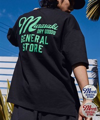 DEAR LAUREL ディアローレル メンズ 半袖 Tシャツ "Murasaki Dry Goods General Store" バックプリント 吸水速乾 D24S2101