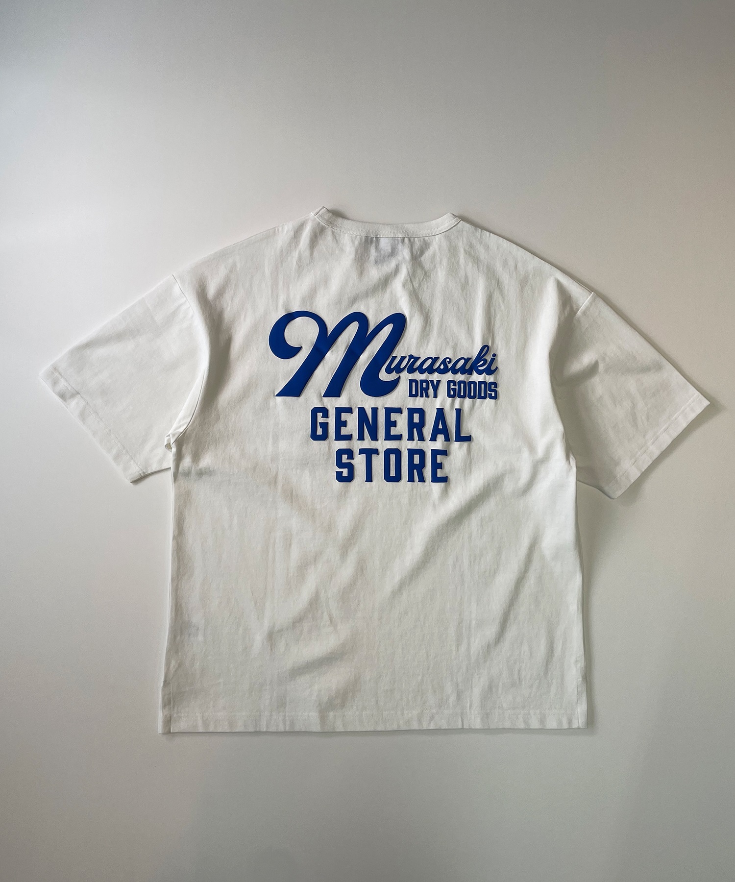 DEAR LAUREL ディアローレル メンズ 半袖 Tシャツ "Murasaki Dry Goods General Store" バックプリント 吸水速乾 D24S2101(WHT-M)