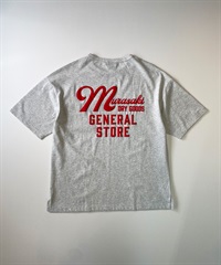 【マトメガイ対象】DEAR LAUREL ディアローレル メンズ 半袖 Tシャツ "Murasaki Dry Goods General Store" バックプリント 吸水速乾 D24S2101