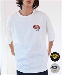 【マトメガイ対象】DEAR LAUREL ディアローレル メンズ 半袖 Tシャツ "Brooklyn Banks embroidery" ワンポイント 吸水速乾 D24S2103