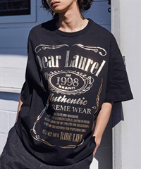 DEAR LAUREL ディアローレル メンズ 半袖 Tシャツ Metaric print メタリック 箔プリント 吸水速乾 D24S2105