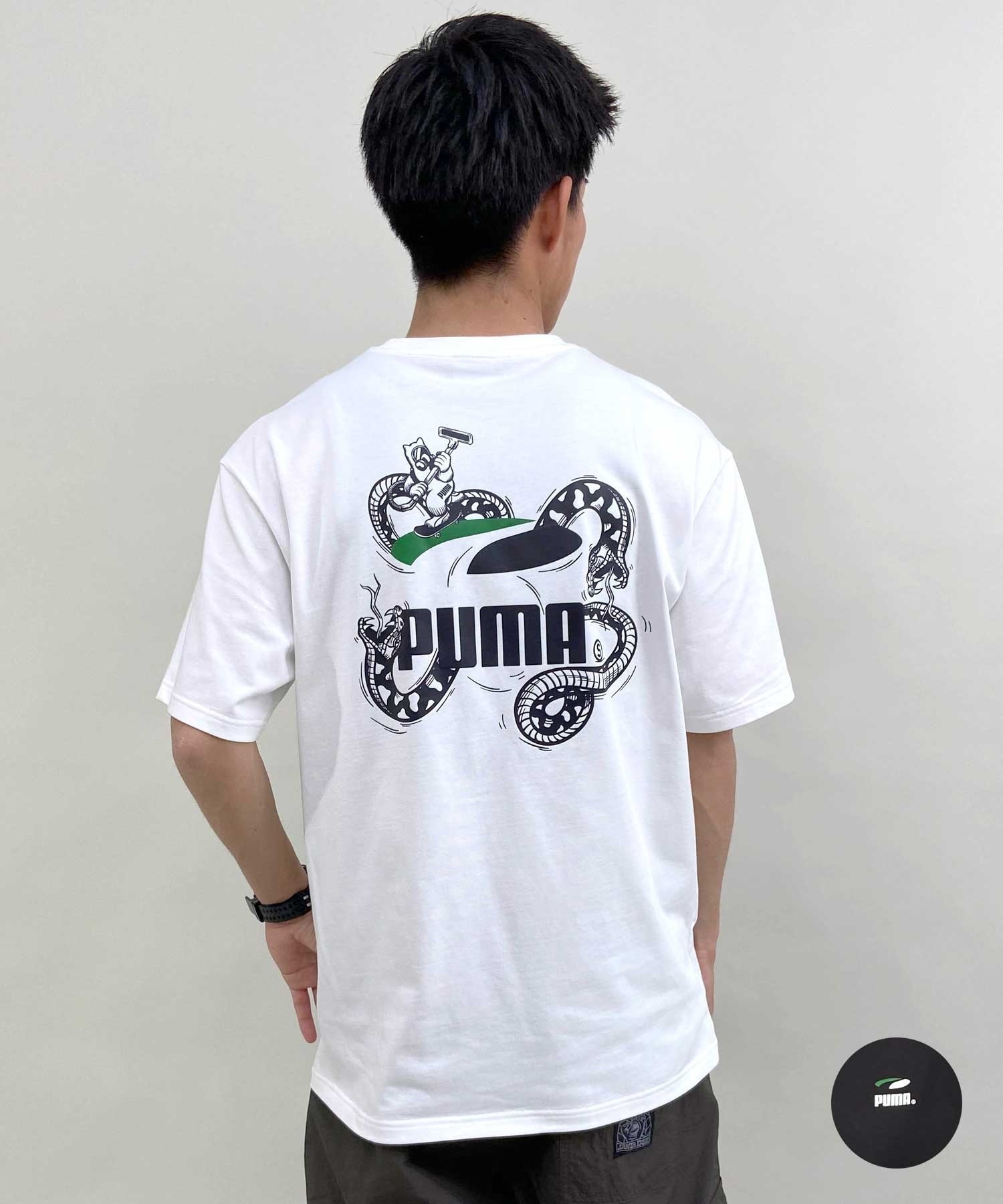 antimid PIGMENT STUDS LOGO TEE ストリート系スポーツ