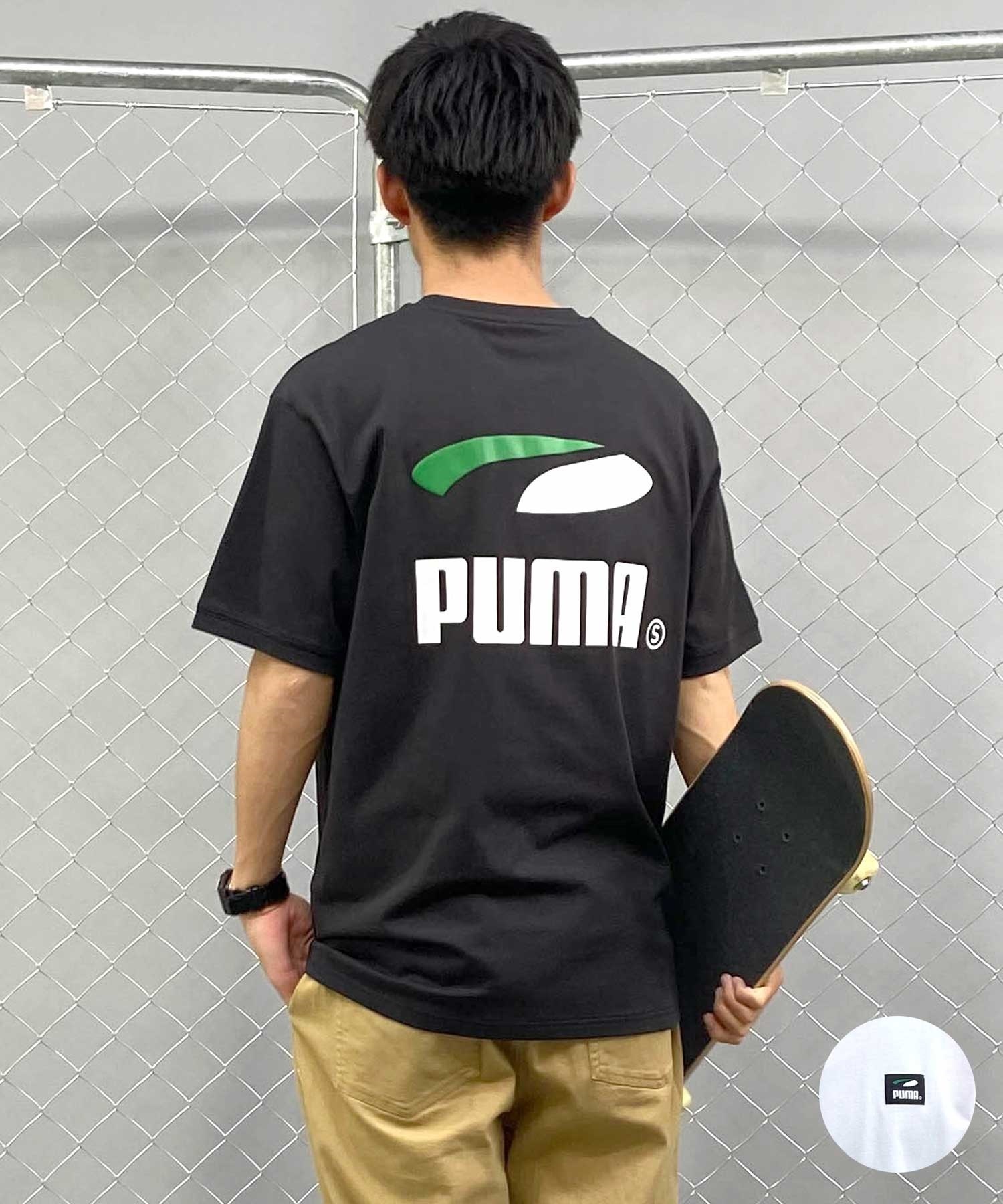 【マトメガイ対象】PUMA プーマ スケートボーディング スケートボード メンズ 半袖 Tシャツ 625698(02-M)